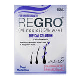 ReGro Topical Hair Regrowth Solution (Minoxidil 5%), 60ml - Martin Dow